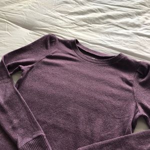 american eagle purple sweater